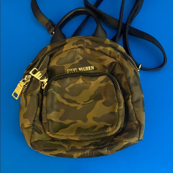 Steve Madden Handbags - Steve Madden Mini Camo Backpack
